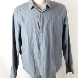 DKNY 18 34-35 Gray Check Pattern Long Sleeve